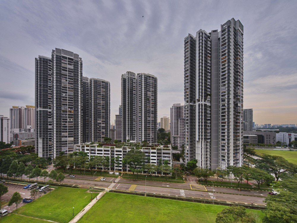 The Peak @ Toa Payoh was completed in 2012 and incorporates features such as roof gardens and mid-tower communal spaces.