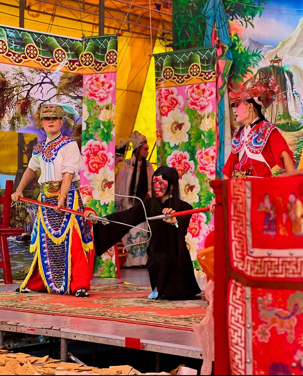 Ritual enactment of Mulian’s mother being taken to hell