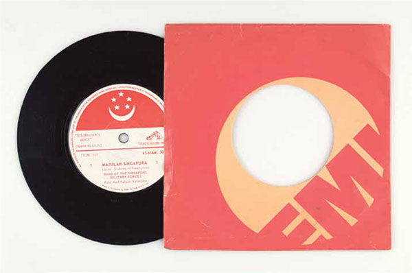 Vinyl record titled Majulah Singapura, Singapore, c. 1960s