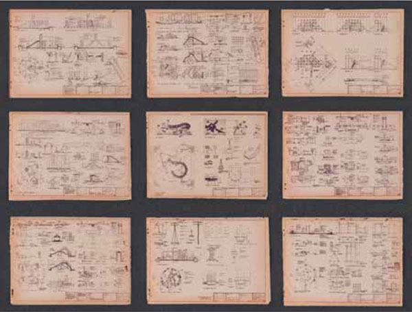 HDB playground prototype drawings, Khor Ean Ghee, Singapore, 1970–1979