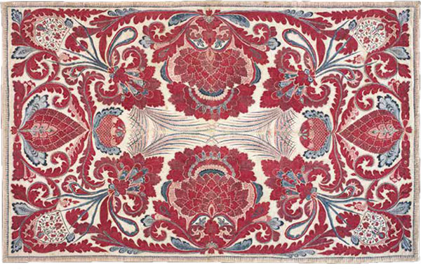 Ritual Hanging, Coromandel Coast, India, early 18th century, cotton; painted mordant and resist dye