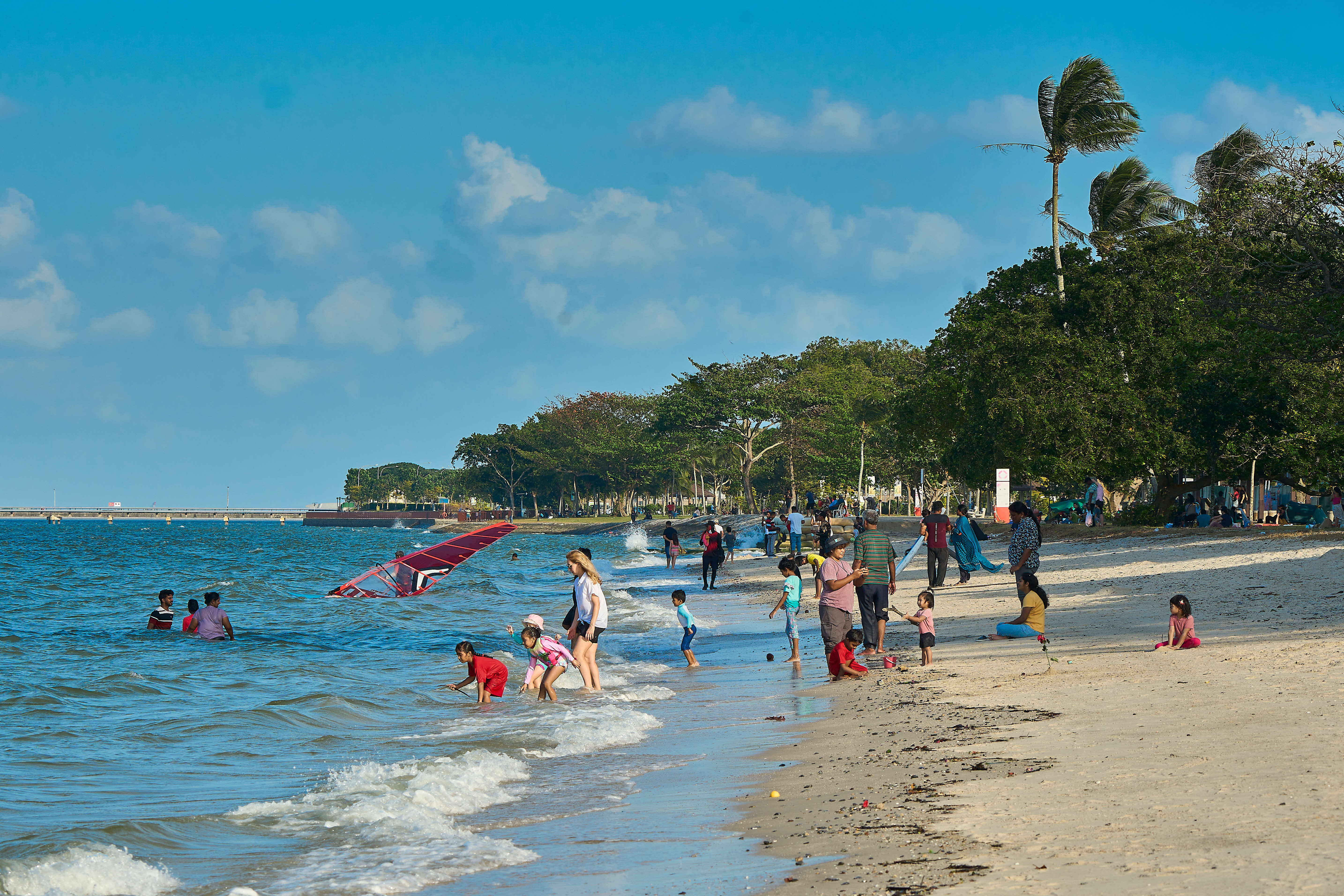 Once frequented by colonial day-trippers and the servicemen of nearby RAF Changi for leisure activities, Changi Beach has become a popular vacation spot for members of the public in the post-World War II era. Changi Beach was also one of the many sites where the Japanese military carried out the Sook Ching massacres. 