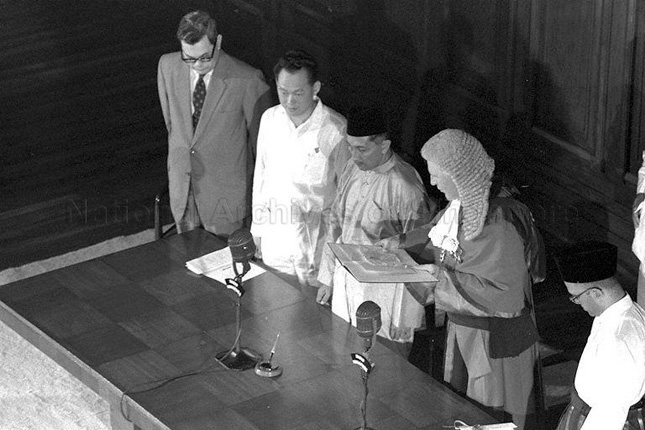 Installation of Yang di-Pertuan Negara Yusof Ishak