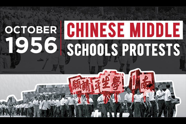 Chinese Middle Schools Protests