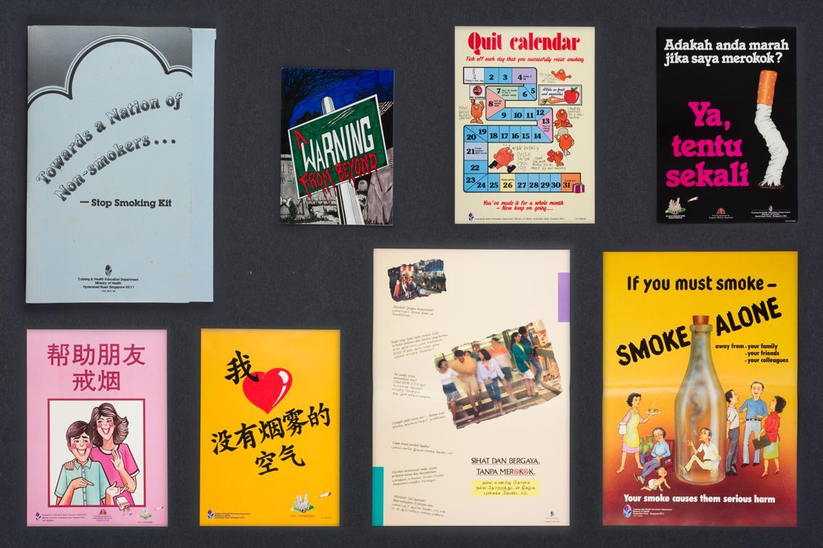 set of 6 anti-smoking