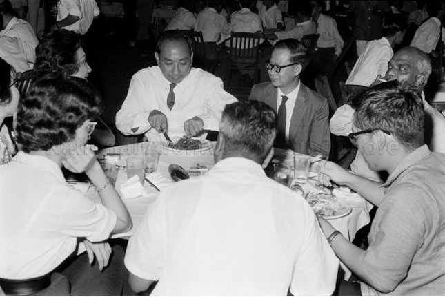 Dr Goh Keng Swee at the first National Trade Union Congress conference in 1962