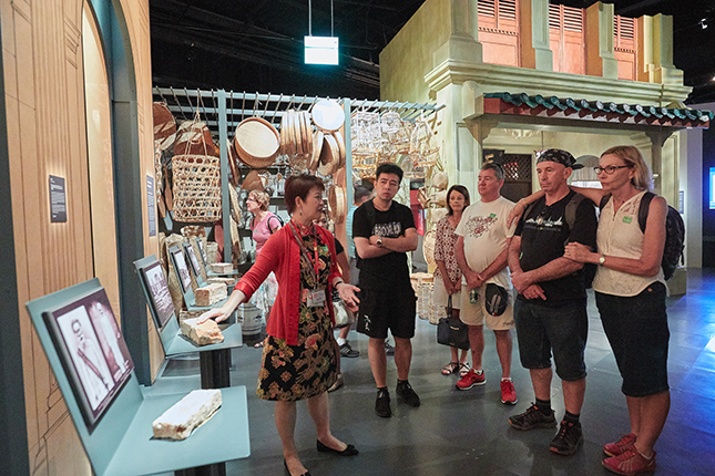 Clara feels proud to share Singapore’s history with visitors.
