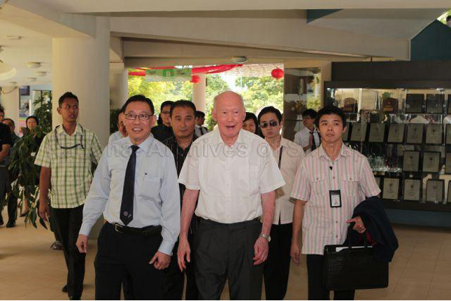 Lee Kuan Yew at Dunman High School