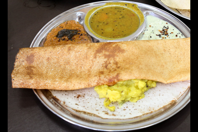 Masala Thosai at Komala Vilas