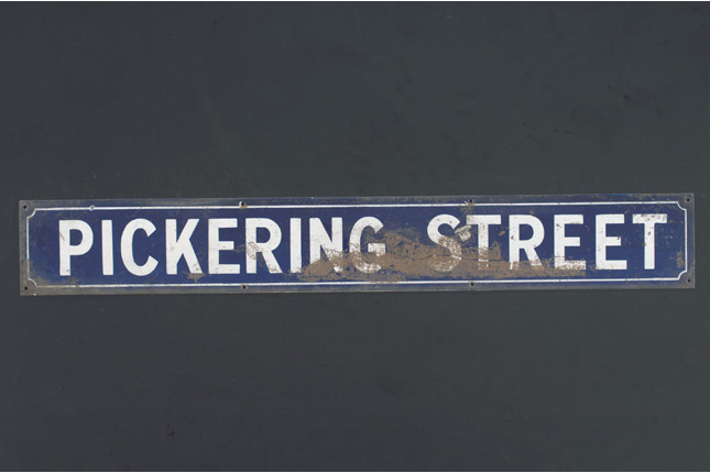 Street Sign of Pickering Street