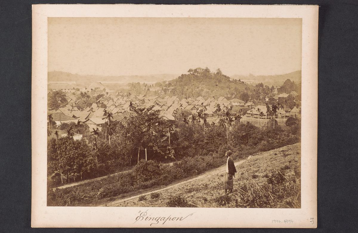 View of the Temenggong’s village at Telok Blangah and St. James