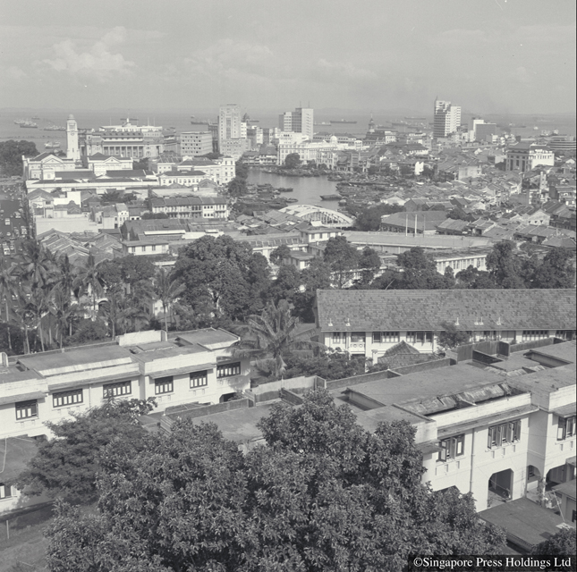 View of Singapore from Fort Canning Lighthouse 1966 Courtesy of Singapore Press Holdings