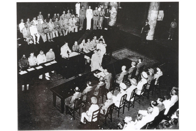 Japanese Surrender in City Hall