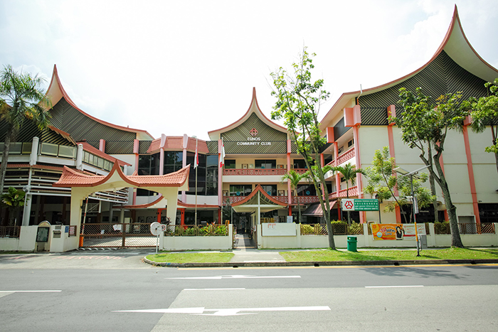 Identifiable by its striking Minangkabau-style roof, Eunos Community Club is a hub of activity and functions as a common space for Eunos residents. 