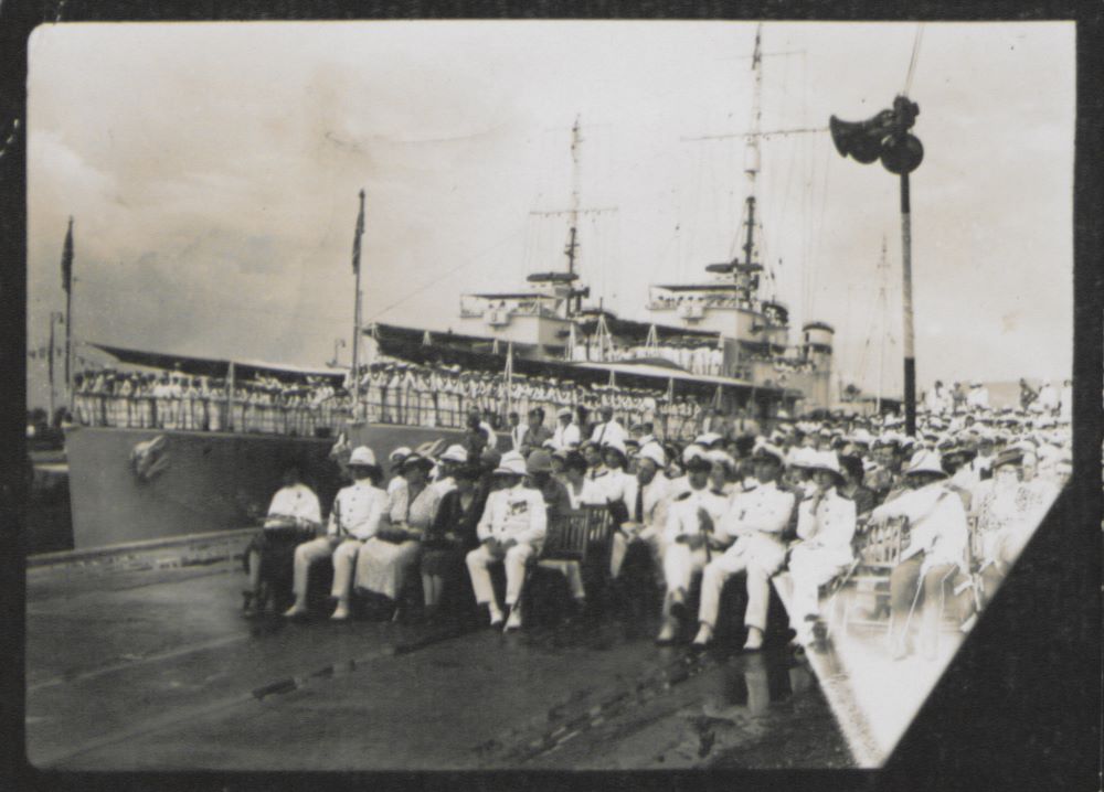 The opening ceremony of King George VI Graving Dock, Singapore Naval Base, Sembawang. All rights reserved, Celia Mary Ferguson and National Library Board, Singapore 2008