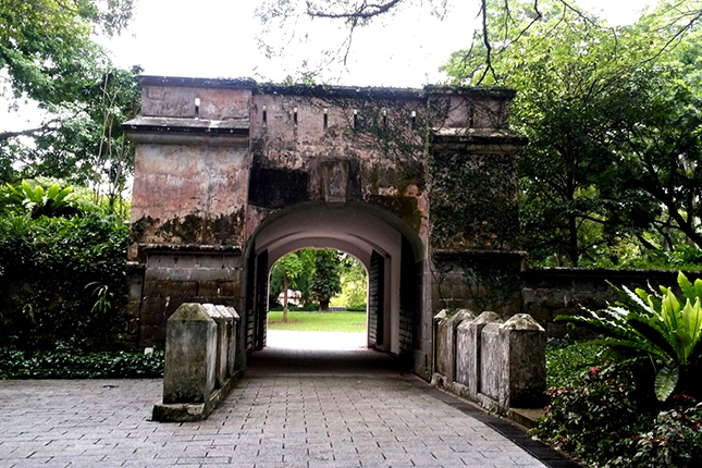 Remnants of Former Gate and Wall of Fort Canning