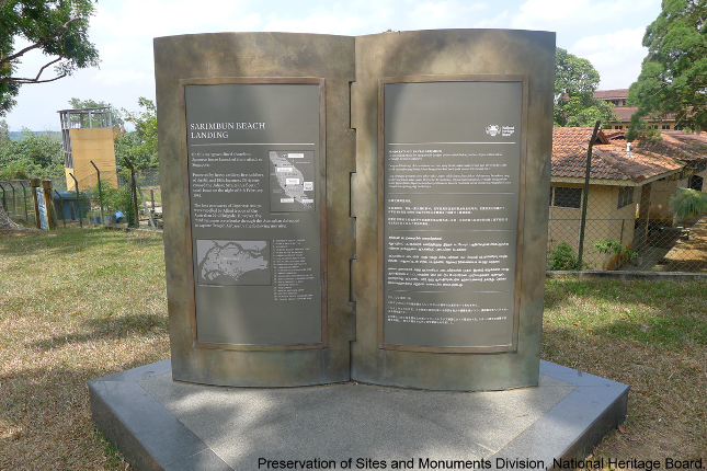 Sarimbun Beach Landing Historic Site Marker