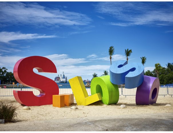 Siloso Beach is one of three beaches with swimming lagoons created by Sentosa Development Corporation (SDC) during the 1970s and 1980s.