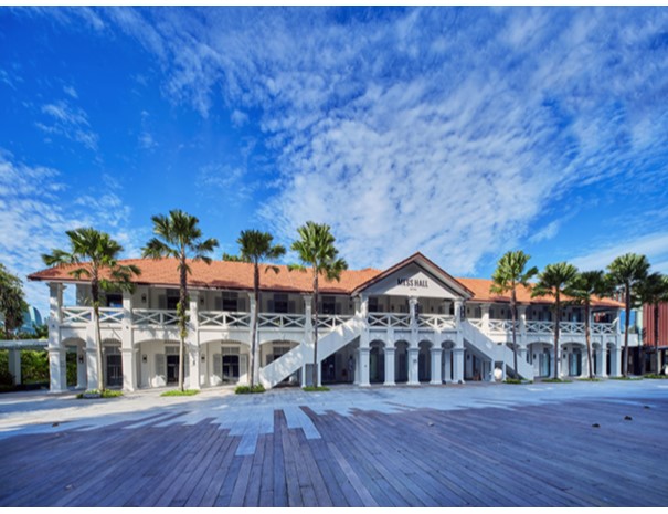 Among the oldest buildings in Sentosa are the former barracks along what is today Gunner Lane and Larkhill Road. In maps dating to the 1890s, these blocks appear as Soldiers Blocks and Married Soldiers Quarters, accommodating the non-officer ranks.