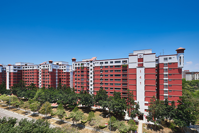 Flats with lighthouse facade