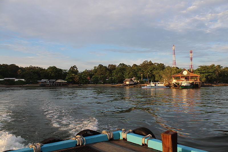 The Pulau Ubin Jetty from a bumboat.