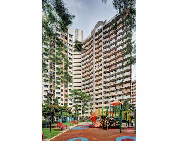 The 19-storey Block 53 at Toa Payoh has a prominent Y-shaped design.
