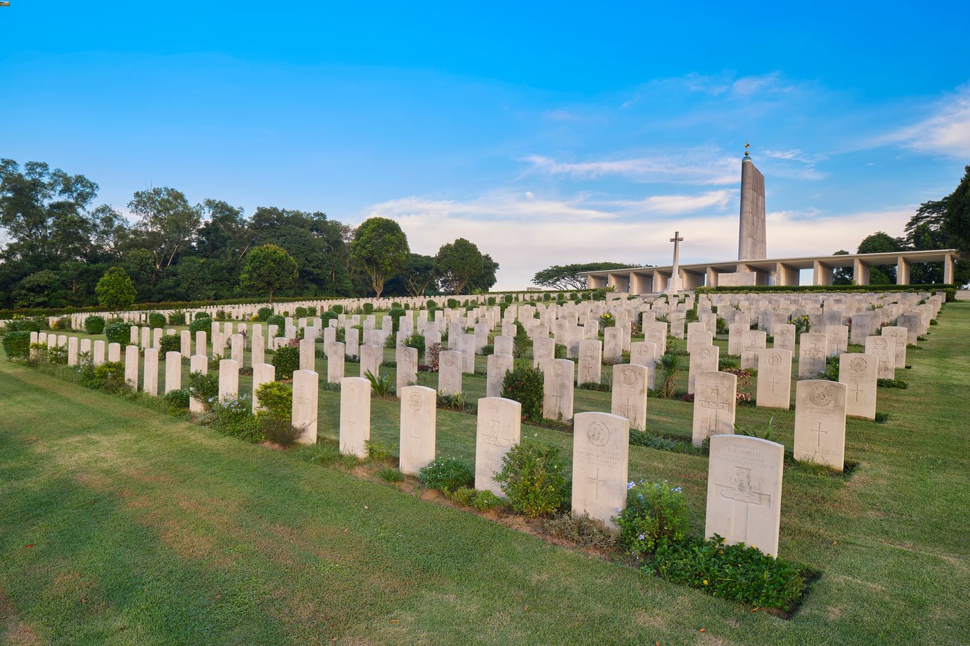 Two cemeteries of national significance are housed at this site: Kranji War Cemetery is a burial site for soldiers who died defending Singapore and Malaya during World War II, and Kranji State Cemetery is a burial site for two former presidents of Singapore.