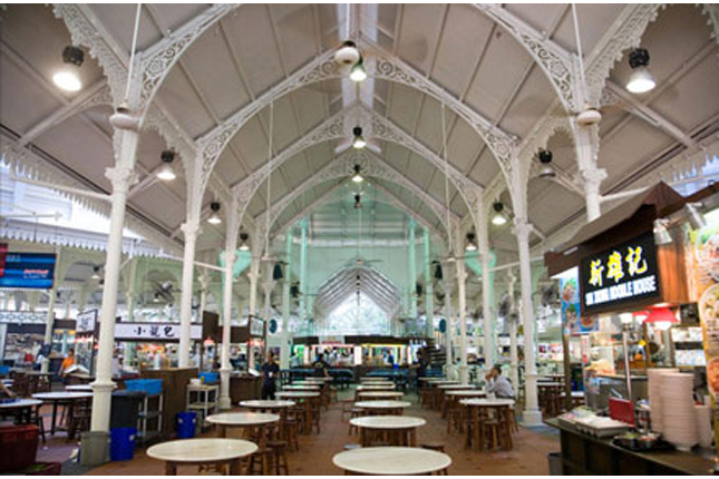 Former Telok Ayer Market (now known as Lau Pa Sat)