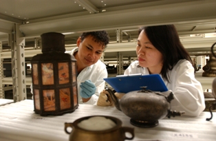 Conservators from Heritage Conservation Centre