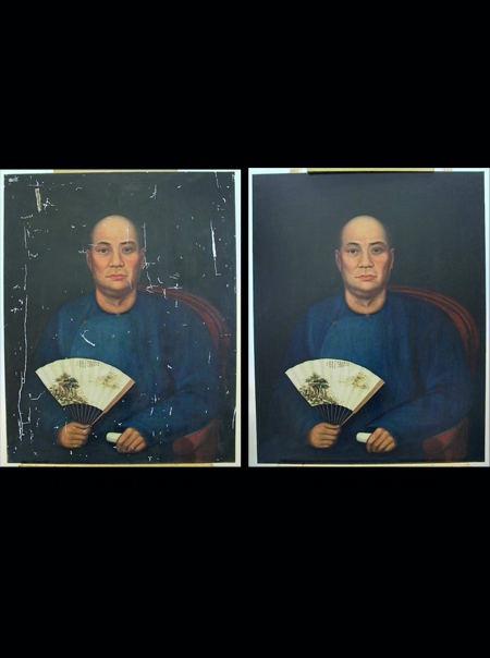 Conservation Treatment of the Portrait of Tan Kim Seng