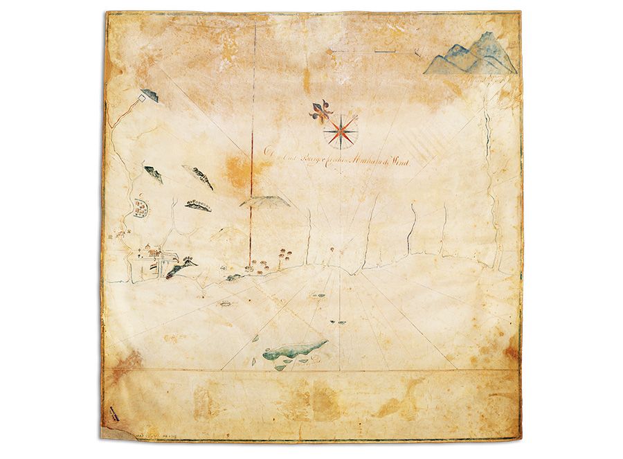Manuscript Map on Vellum