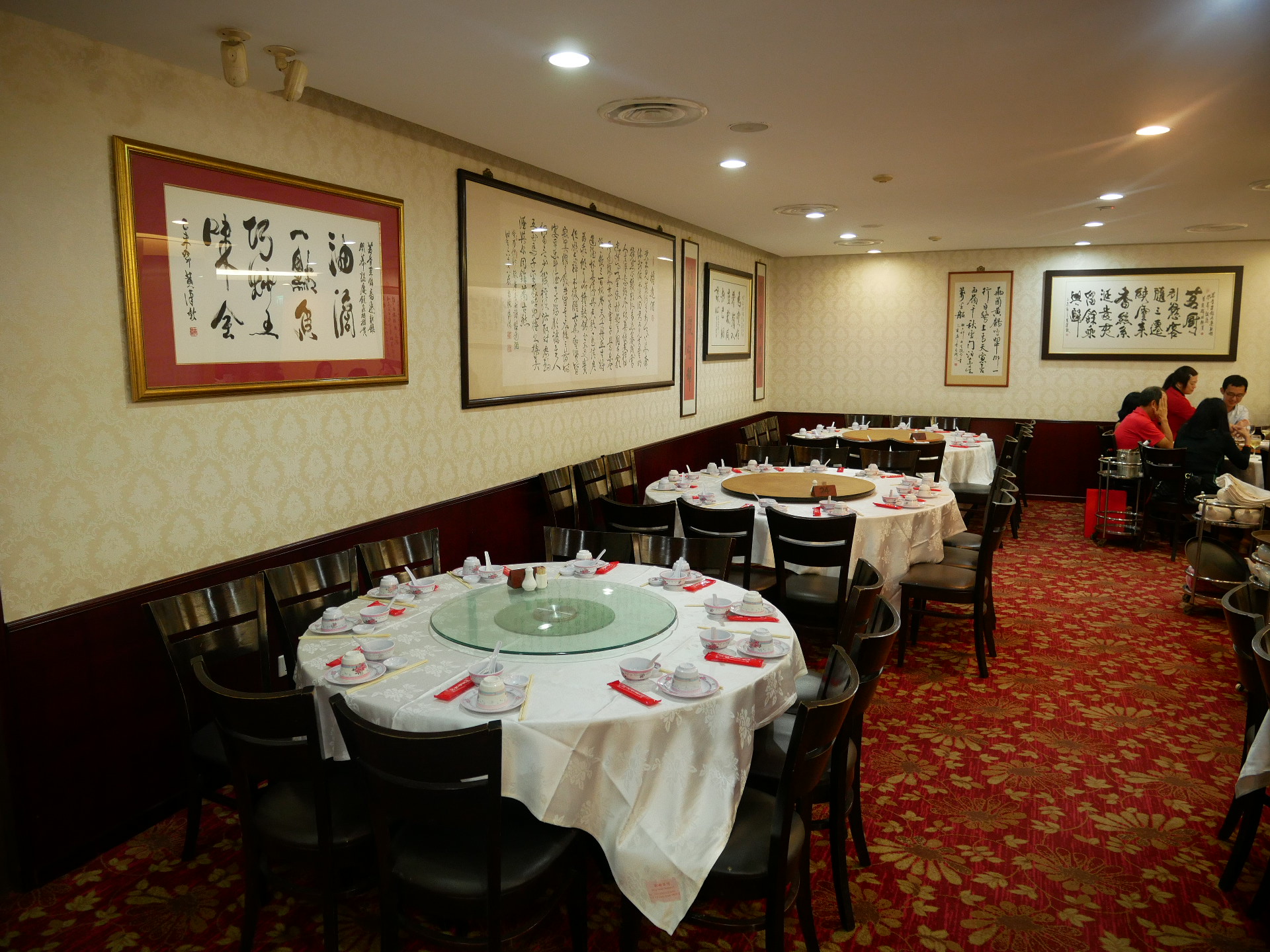 The walls of Mr Ng’s Beng Hiang Hokkien restaurant are adorned with works of calligraphy pertaining to Hokkien cuisine and entrepreneurship.