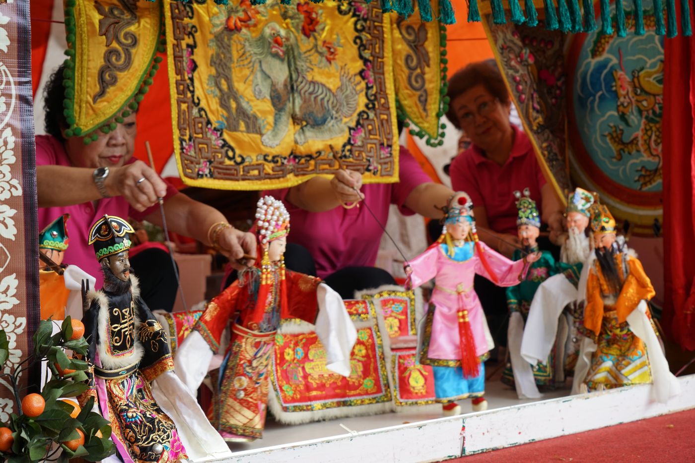 Teochew Rod puppetry performance by Xin Sai Bai Feng