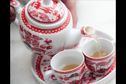 Tea set used at Chinese wedding