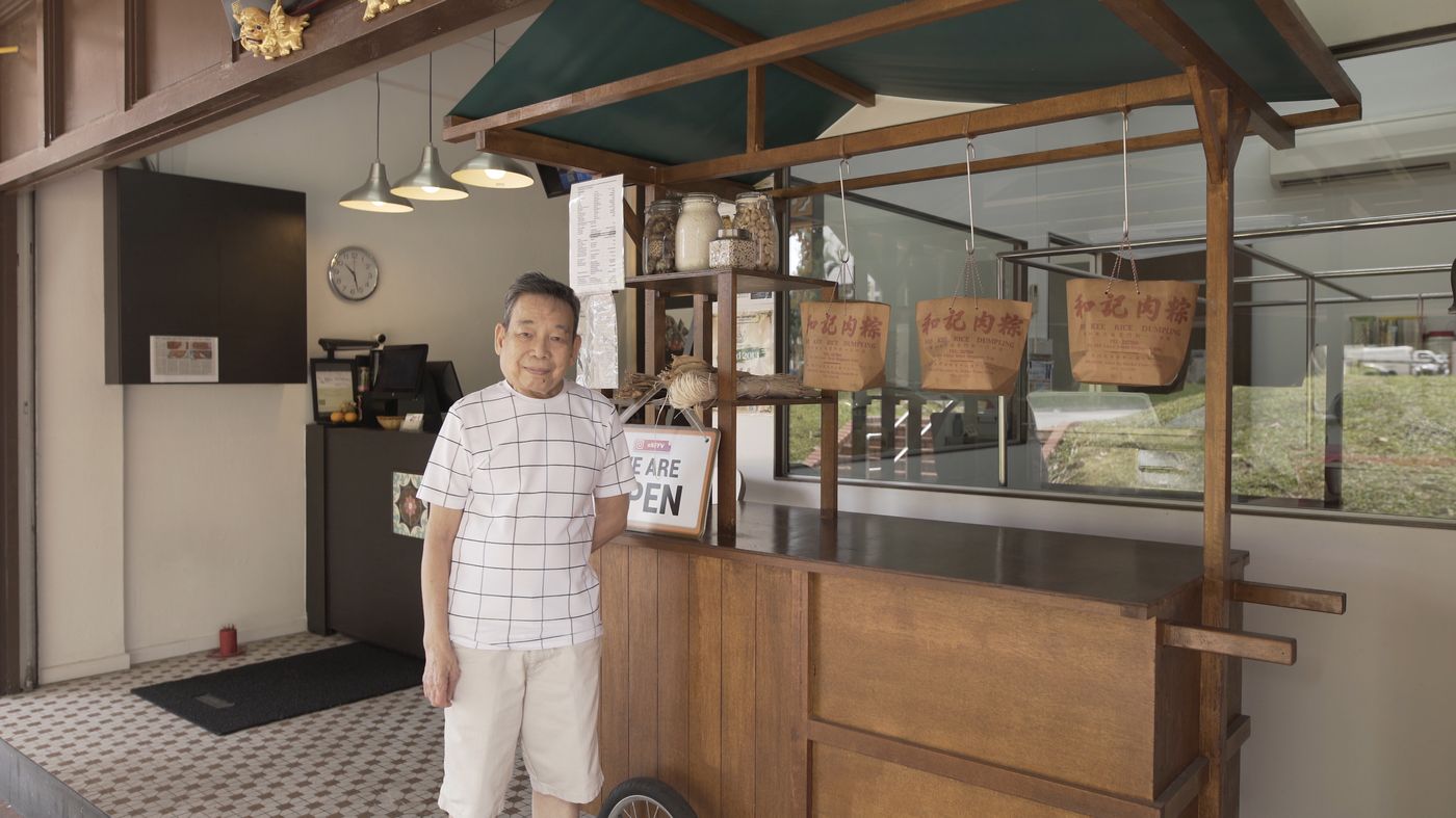 Mr Chew Chin Peng, the second-generation owner of rice dumpling business Hoo Kee Bak Chang.