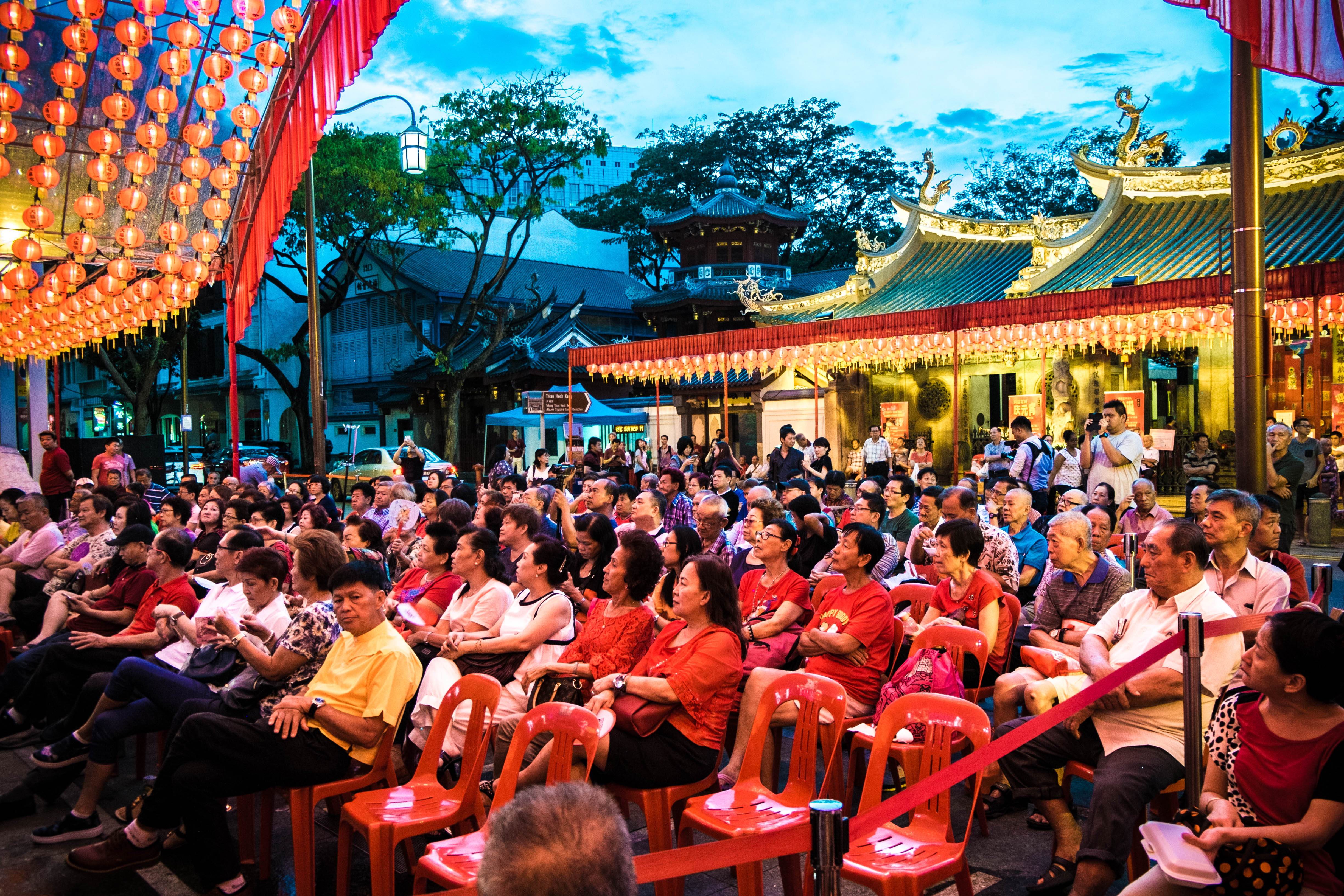 Getai (歌台) translates literally from Chinese as “song stage” and is a form of vernacular entertainment involving live performances of music, song, and dance