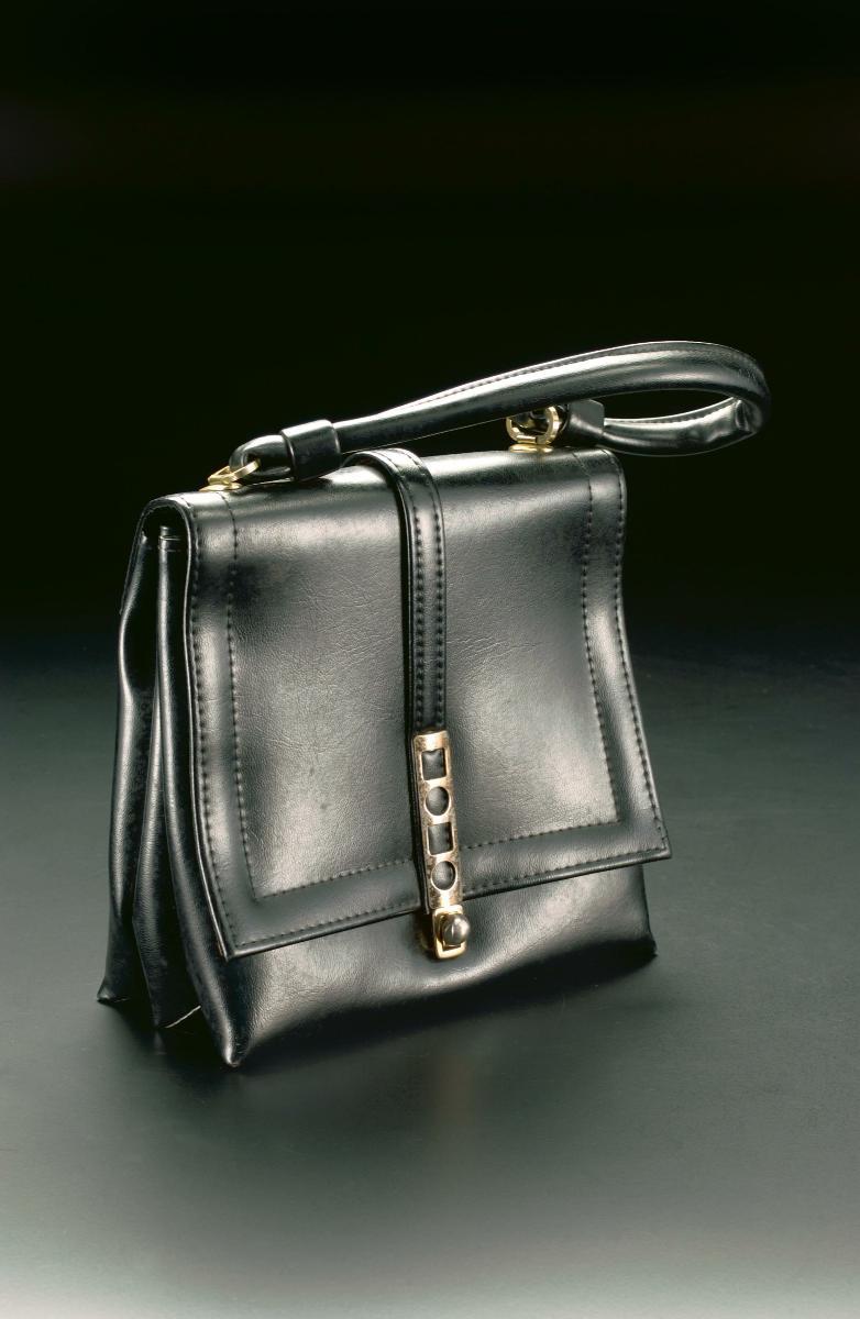 Black Synthetic Handbag