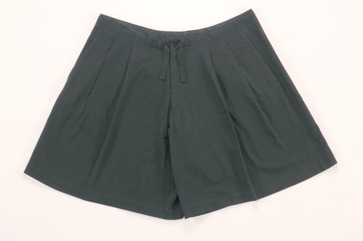 Yohji Yamamoto black drawstring shorts
