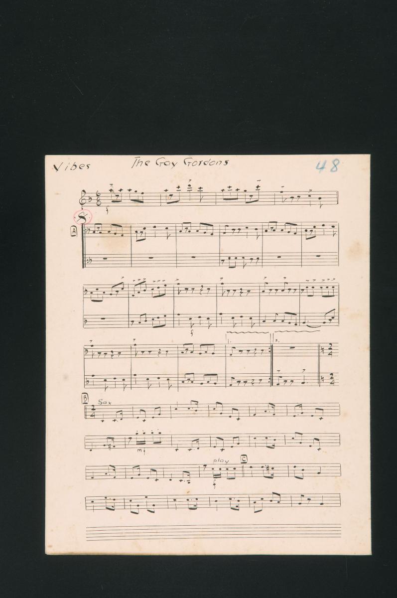 ‘The Gay Gordons’ music score