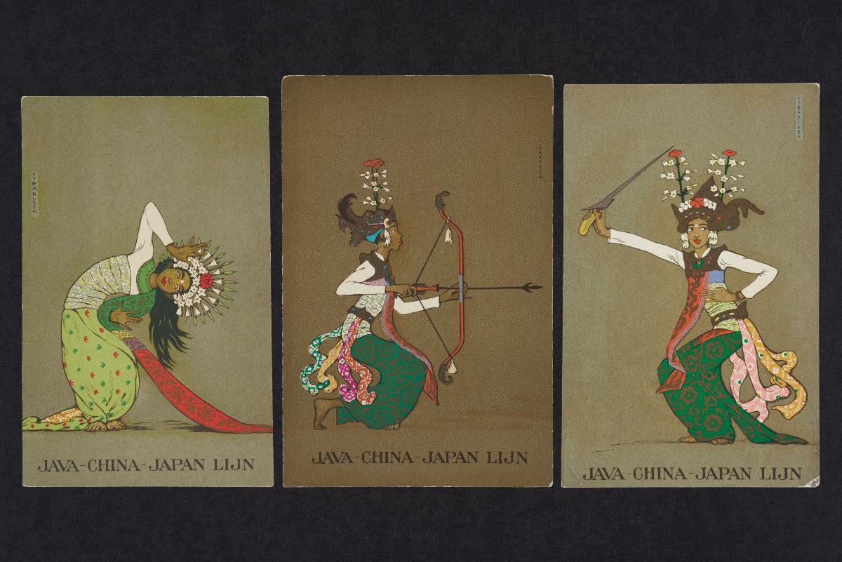 Set of Postcards “Java-China-Japan” (x3)