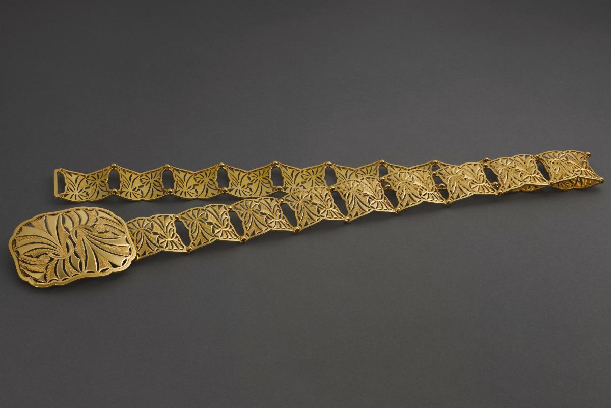 Gold belt on sale