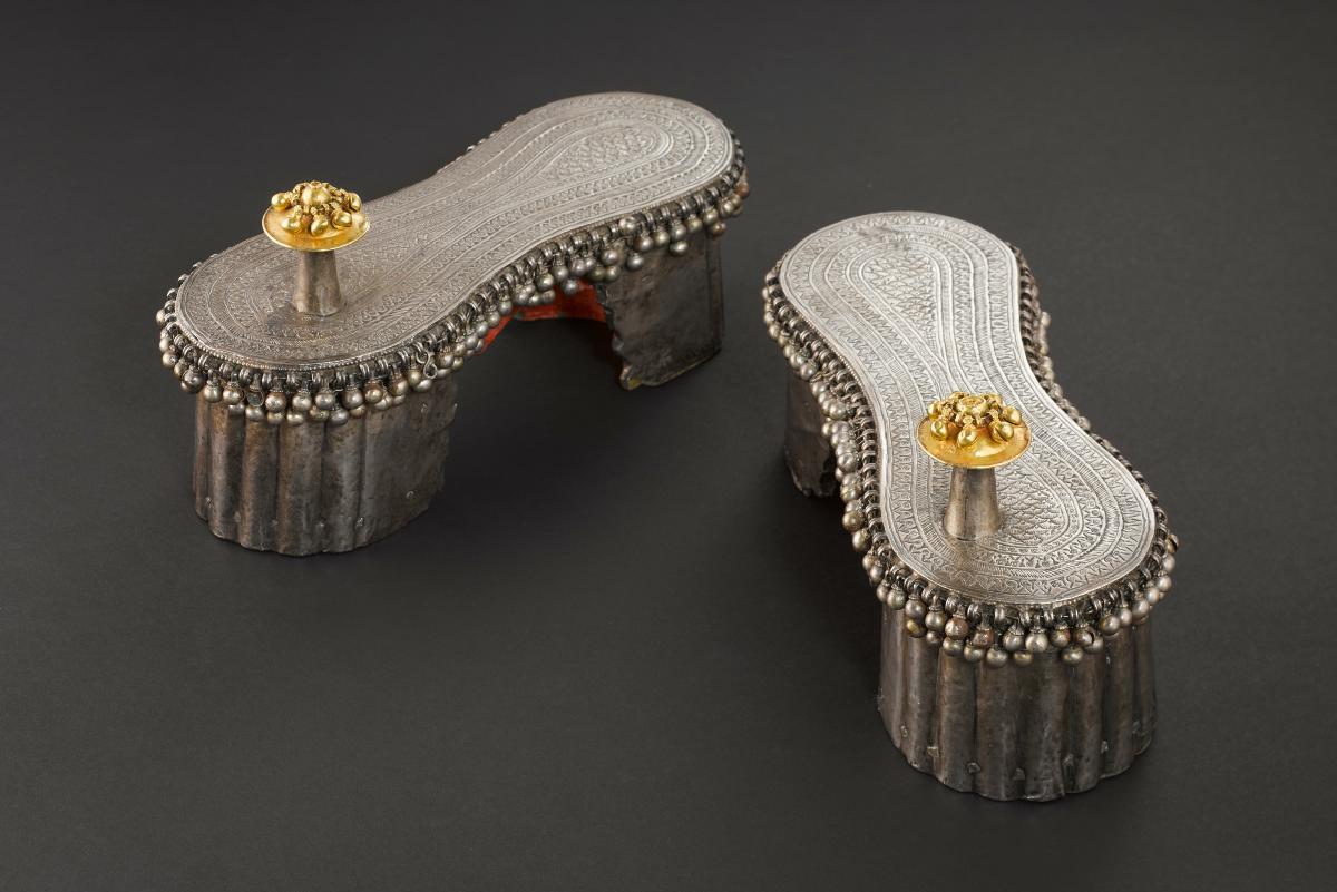 Gold and hotsell silver sandals