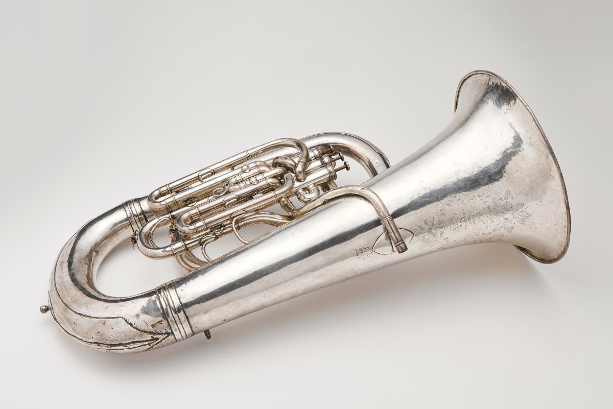 Boosey Hawkes tuba formerly belonging to the 2 30th Battalion of the Australian Imperial Force