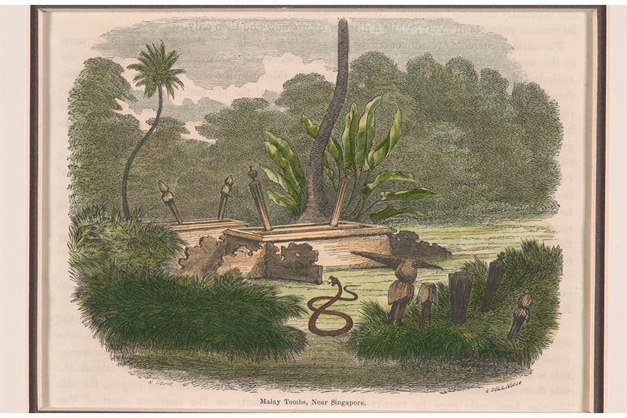 <p style="color: #000000; margin: 0cm 0cm 0.0001pt; text-align: justify;"><a href="/assets/5bf2f462-ecfe-4774-b33b-b318666c5e71/8_print-of-malay-tombs.jpg"><strong>Print of Malay tombs published in the &lsquo;<em>Expedition of an American Squadron to the China Seas and Japan, 1852-1854</em>&rsquo;</strong></a>