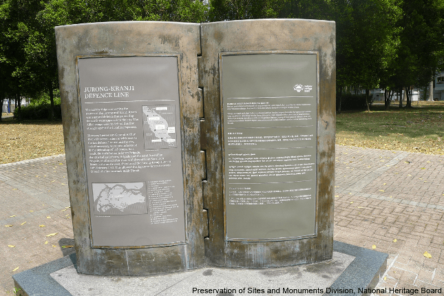 Jurong-Kranji Defence Line Historic Site Marker