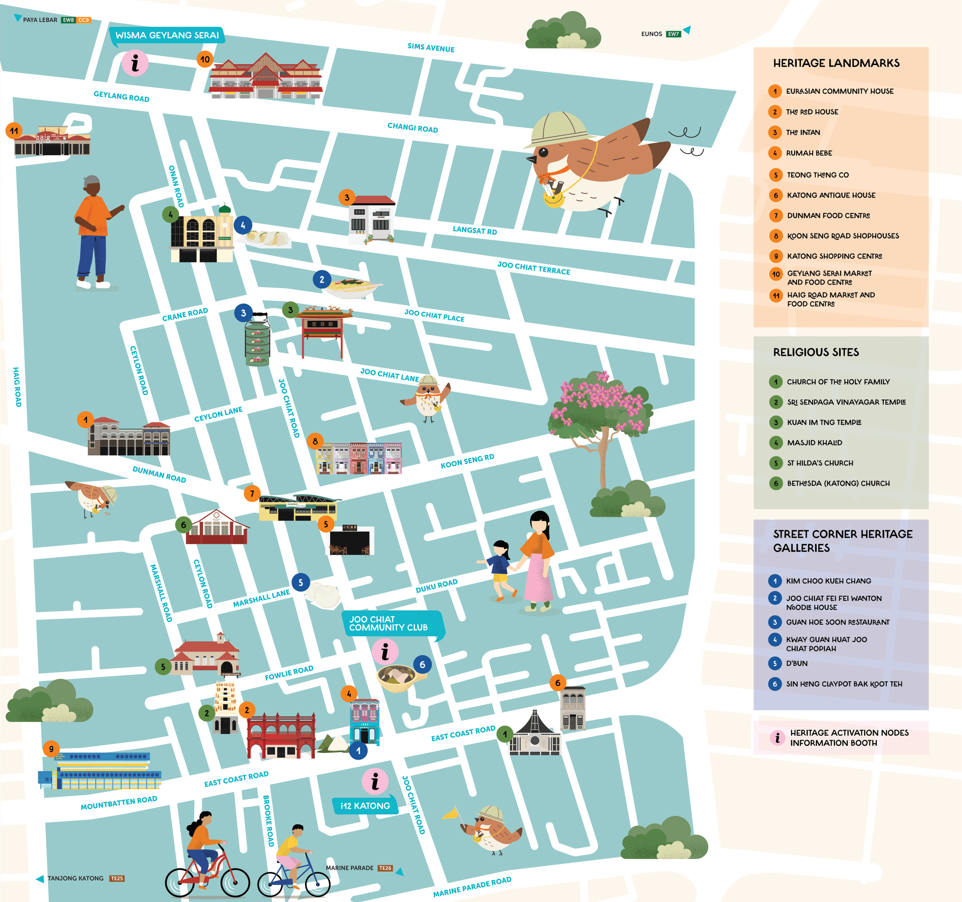 Katong Joo Chiat Map Rgb