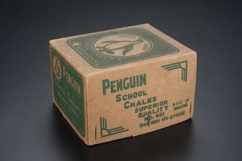 <strong>Box of school chalks (made in Singapore)</strong><br>
Collection of the National Museum of Singapore<br>