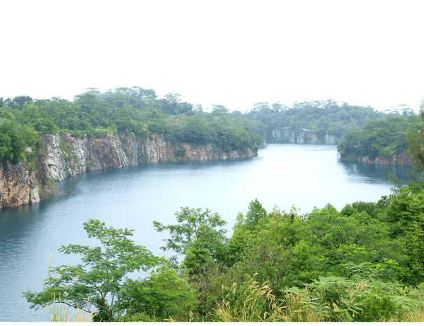 Pekan Quarry is one of Pulau Ubin's oldest quarries.