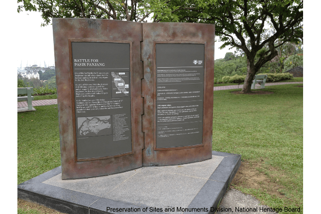 Pasir Panjang Battle Historic Site Marker