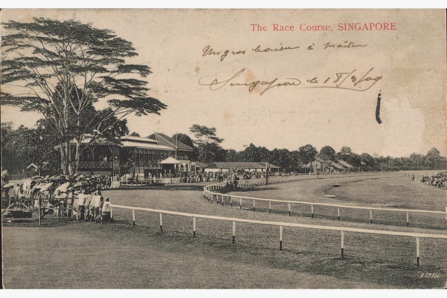 <a href="/assets/b5331250-0695-49a8-92d8-11e12e623db2/1-racecourse.jpg"><strong>Old Race Course at Farrer Park</strong></a><br>
1909<br>
<em>Courtesy of National Museum of Singapore</em>